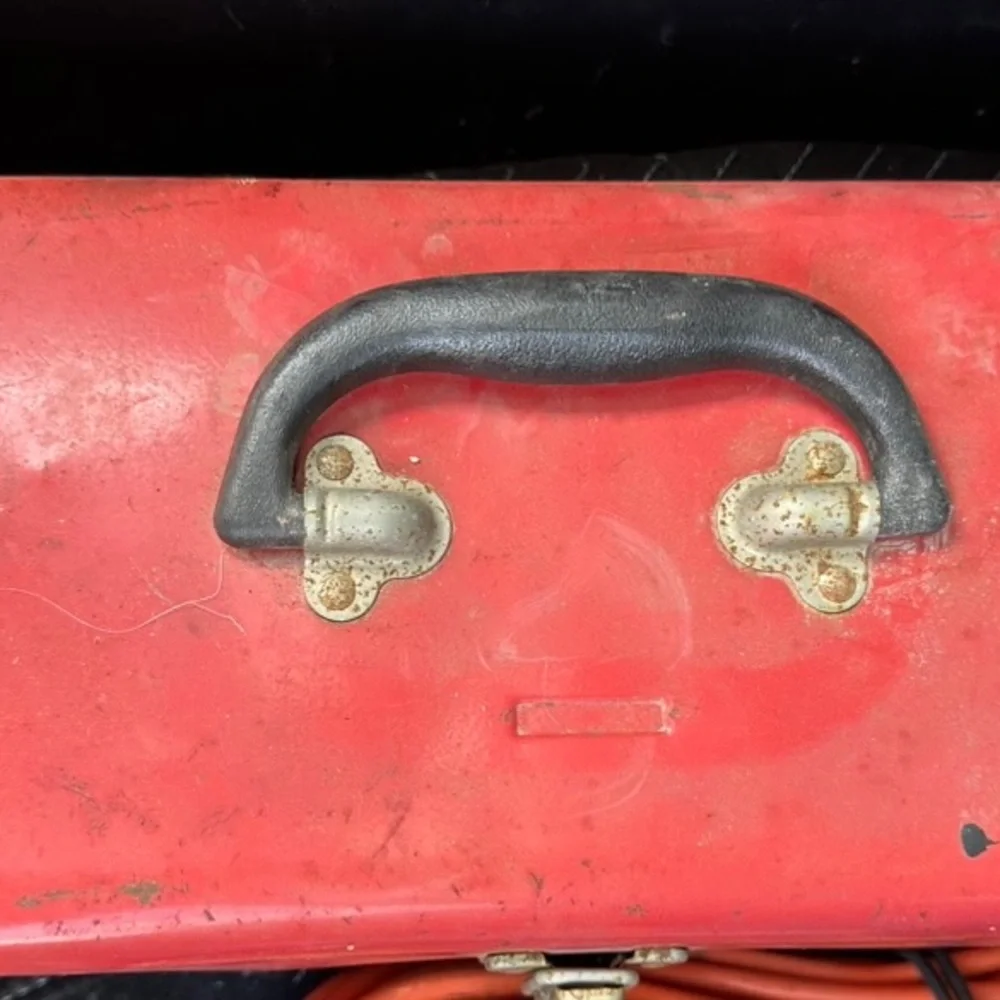 Vintage Sears Craftsman USA Red Metal Tool Box Handbox RARE HTF